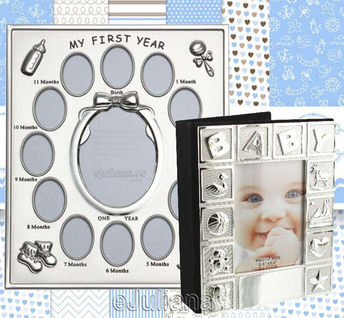 album-rama-primul-an-placata-argintata--cadou-botez-baiat-199lei-34783956B - cadouridecoratiuni