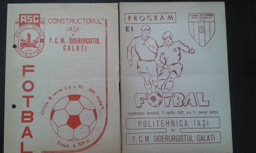 Program Meci 1982 Politehnica Galati - FCM Siderurgistul Galati 5-3 - Siderurgistul Galati