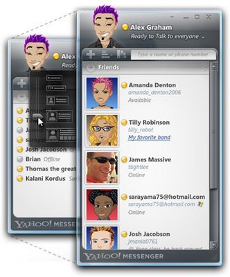 Yahoo Messenger for Vista Contact Scaling