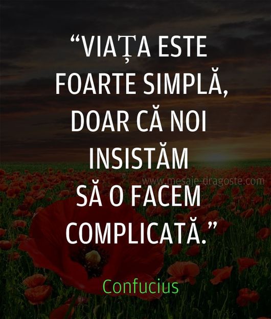 viata-este-foarte-simpla-citat - Confucius