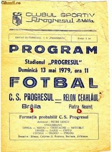 Progresul Braila Relon Ceahlaul Piatra Neamt 1978-1979 - Dunarea Galati Istorie