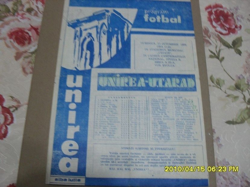 FC Unirea Alba Iulia UTA Arad 1988-1989 - Dunarea Galati Istorie