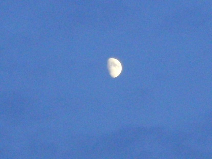 Primul patrar al Lunii in Sagetator - Luna - Soarele si norii - 1