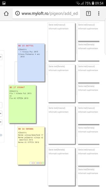 Pedigreu 050867 2017 M - fiu 1 pui 2015 & AS Viteza 2018 - VANDUTI 2018-2019-2020