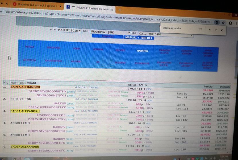  - 2018-Rezultate Fond-Maraton