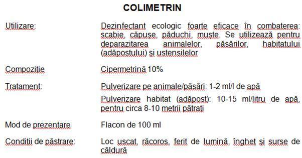 COLIMETRIN - Antivirusi si Scabie