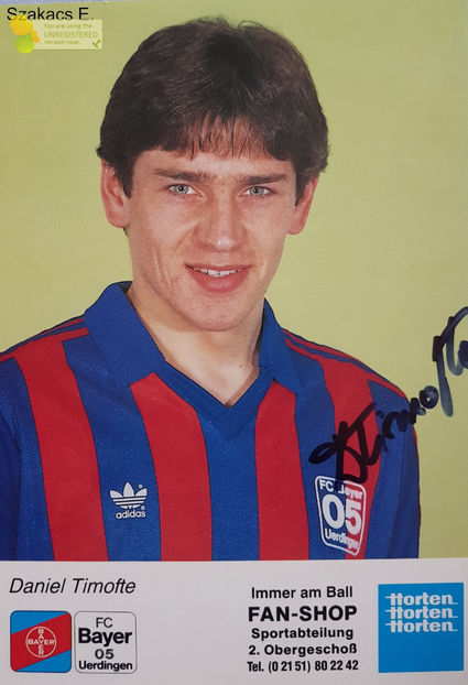 Daniel Timofte - Bayer Uerdingen 90-91 - Germania