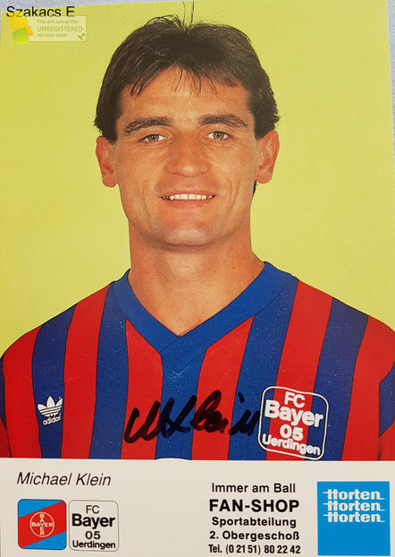 Michael Klein - Bayer Uerdingen 90-91 - Germania