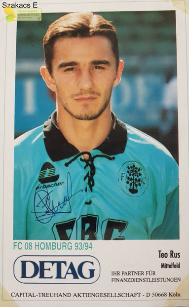 Teo Rus - FC Homburg 93-94 - Germania