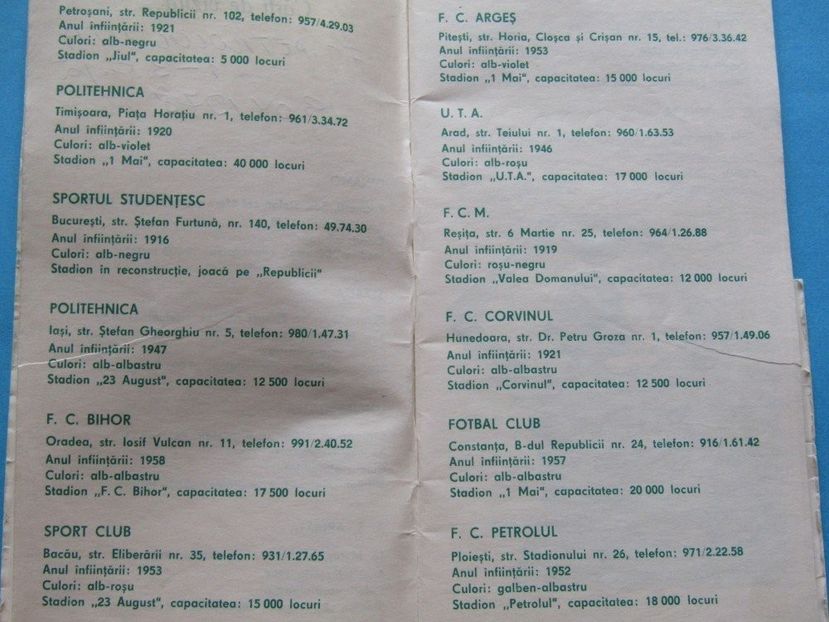 Sirena Bucuresti 1977-1978 - Dunarea Galati Istorie Part 1