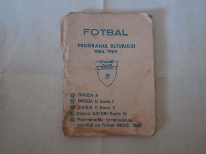 Progresul Bucuresti 1984-1985 - Dunarea Galati Istorie Part 1