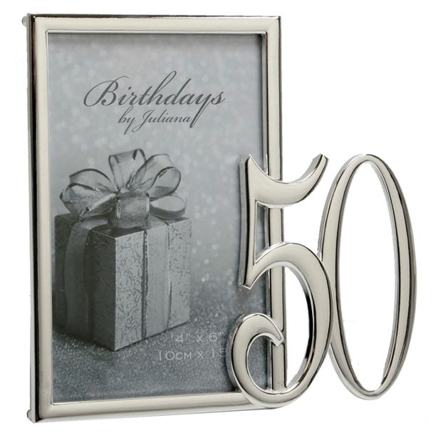 RAMA FOTO ARGINTATA CADOU PENTRU 50 DE ANI - DSFS31450 - Cadouri pentru nunta de aur