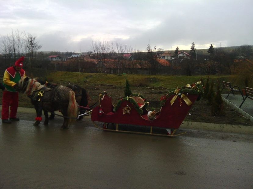 sanie ponei - Sanie Mos Craciun inchiriere 0744792108