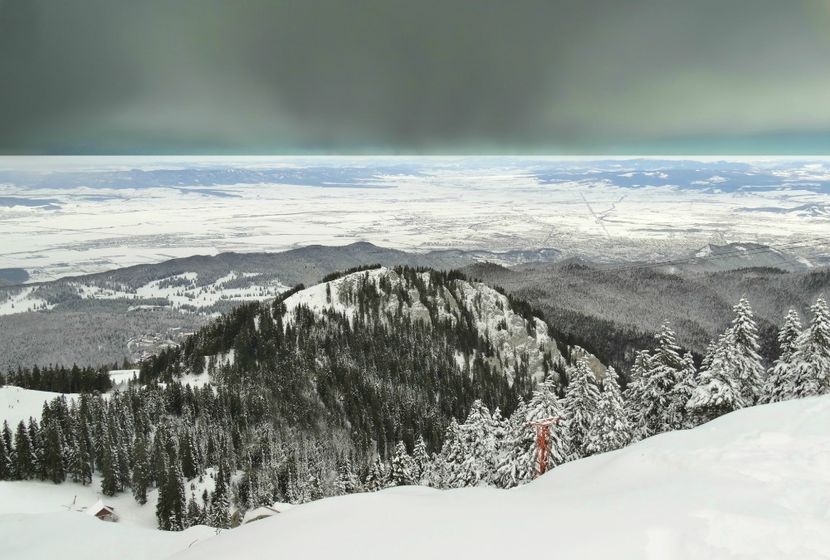 vedere de la Postăvaru - 04 - Brașov-Postăvaru-feb 2017