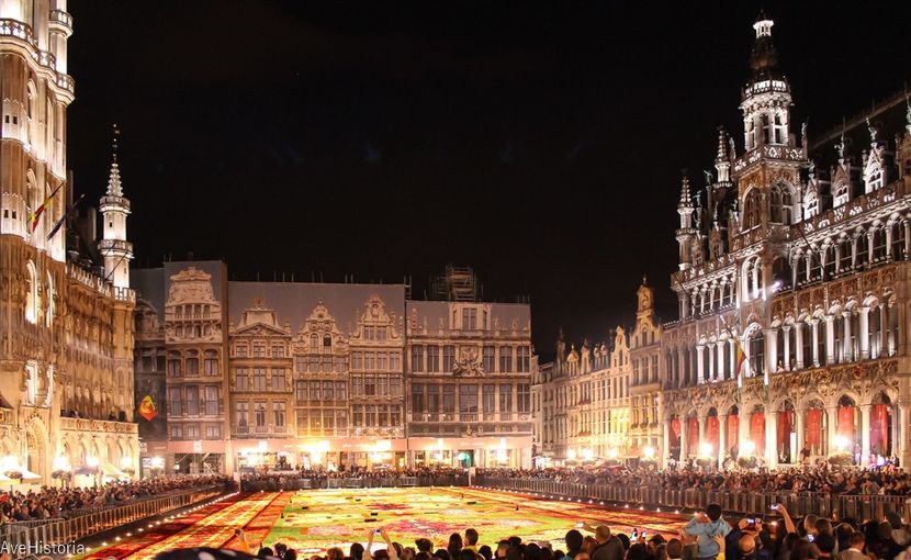 Covorul de flori din Bruxelles 2018 - Infiorata
