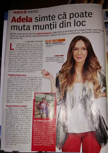  - Reviste cu Adela Popescu din 2016