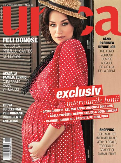 Feli-Donose-Coperta-Unica-august-2018-759x1024 - Reviste cu Adela Popescu din 2018