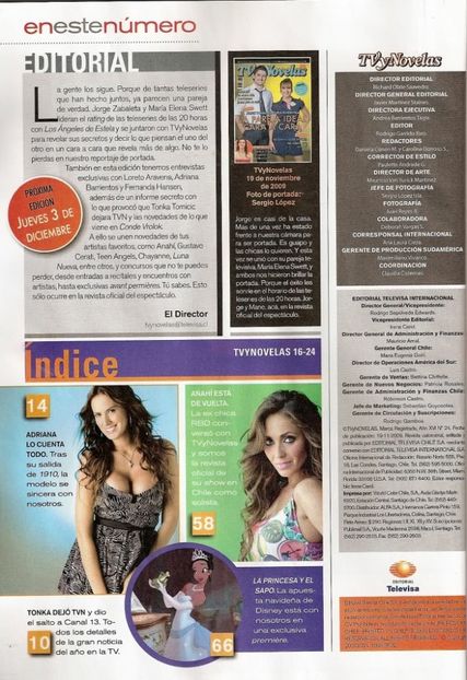  - Reviste cu Anahi 2009