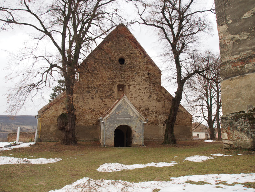 Rosia - Biserica fortificata judetul Sibiu, sec XIII - 2 Craciun - Revelion