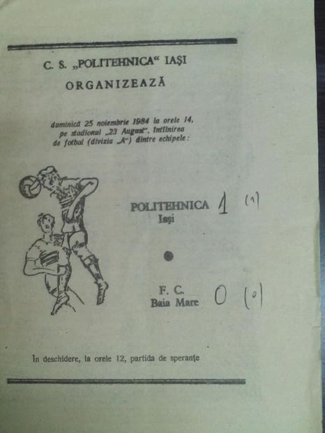 Politehnica Iasi - FC Baia Mare 1984-1985 - Dunarea Galati Istorie Part 1