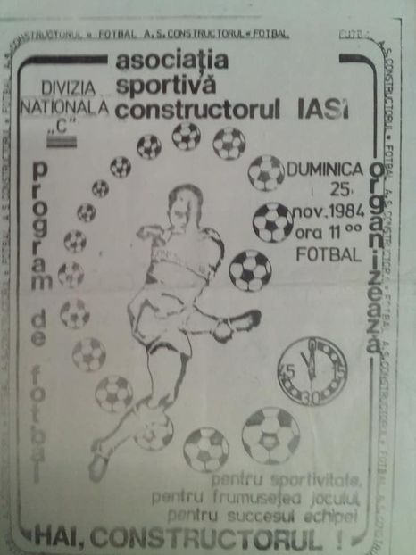 Constructorul Iasi - FEPA 74 Barlad 1984-1985 - Dunarea Galati Istorie Part 1