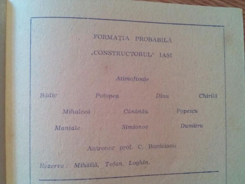 Constructorul Iasi - Avantul Frasin 1982-1983 - Dunarea Galati Istorie Part 1