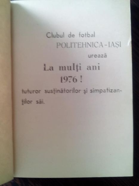 Agenda Politehnica Iasi - Dunarea Galati Istorie Part 1