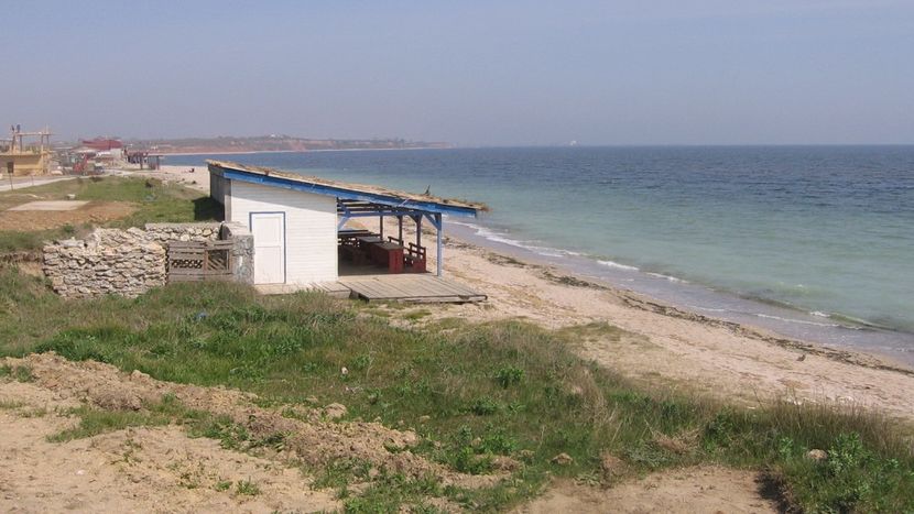 Vama Veche, plaja dinspre sud - 2009
