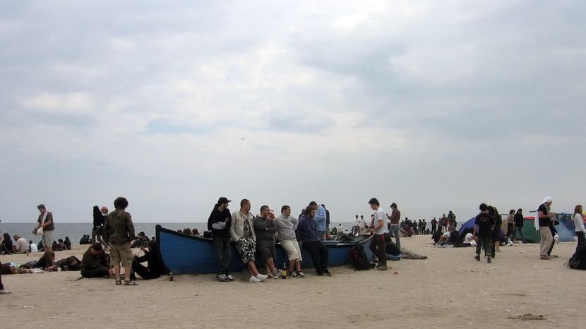 Vama Veche, aglomeratie pe plaja - 2009
