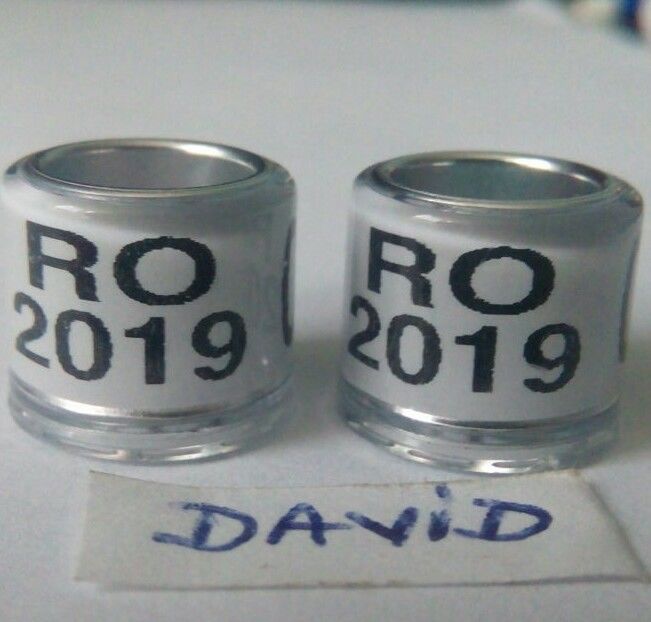 2019-alb 8mm....-1 leu - Inele porumbei 2019 de vanzare