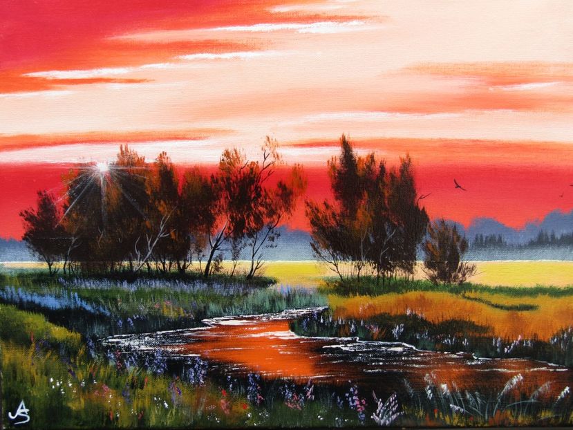 Red sunset - TABLOURI DE VANZARE