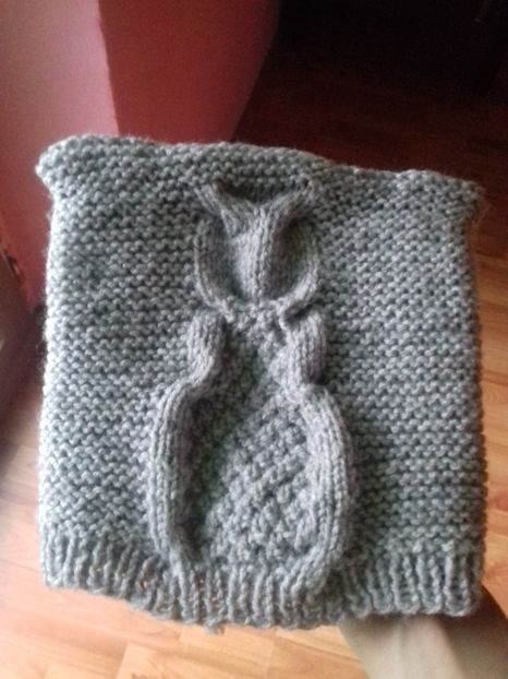 Căciulă cu model bufniță pentru bebeluși - Tricotaj - Lucrarile mele