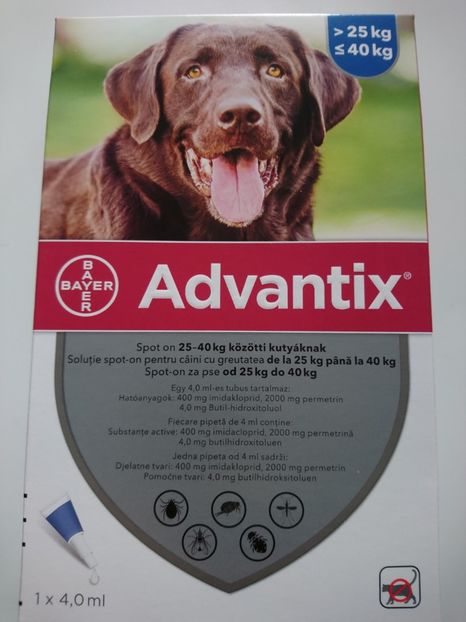 ADVANTIX 400 25-40 KG 45 RON - ADVANTIX 400 25-40 KG - 45 RON