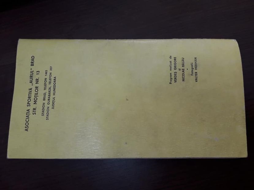 Aurul Brad 1979 - Dunarea Galati Istorie Part 2