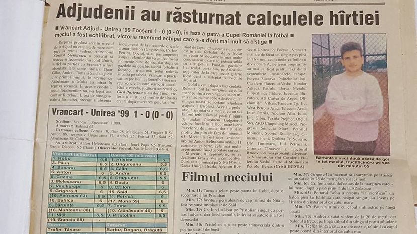 Vrancart Adjud - Otelul Galati Istorie Part 1