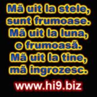 ma uit la stele sunt frumoase ma uit la luna e frumoasa ma uit la tine ma ingrozesc - Avatare