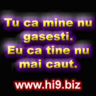 tu ca mine nu gasesti eu ca tine nu mai caut - Avatare
