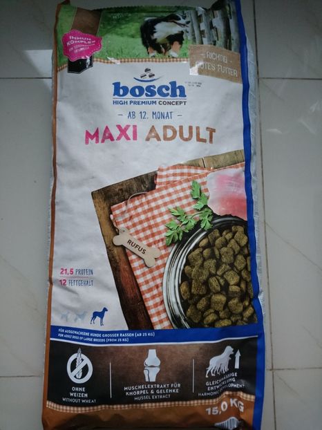 BOSCH MAXI ADULT 15 KG 135 RON - BOSCH MAXI ADULT 15 KG - 135 RON