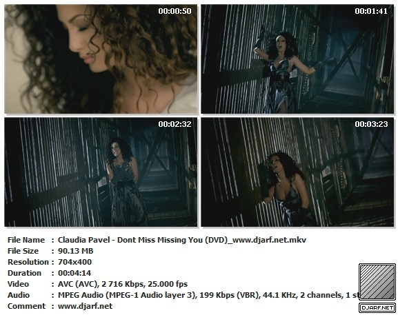 Claudia%20Pavel%20-%20Dont%20Miss%20Missing%20You%20(DVD)_www_djarf_net - Videoclipuri