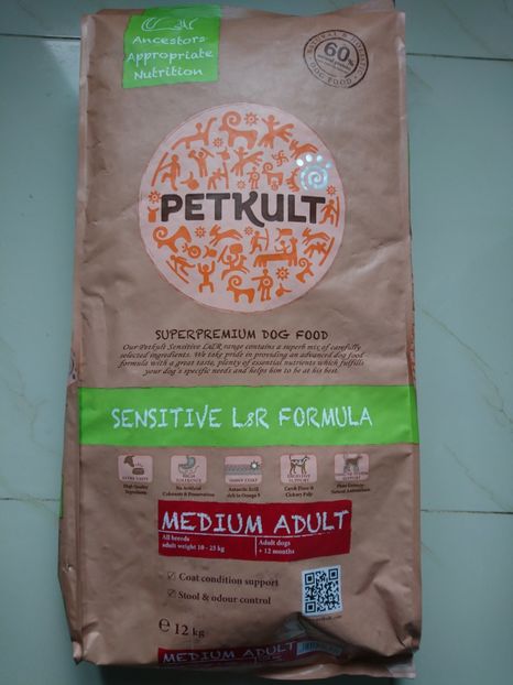 PETKULT SENSITIVE MEDIUM ADULT 12 KG 195 RON - PETKULT SENSITIVE MEDIUM ADULT 12 KG - 195 RON