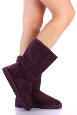 Soda Song-S Mid-Calf Boot Dark Purple