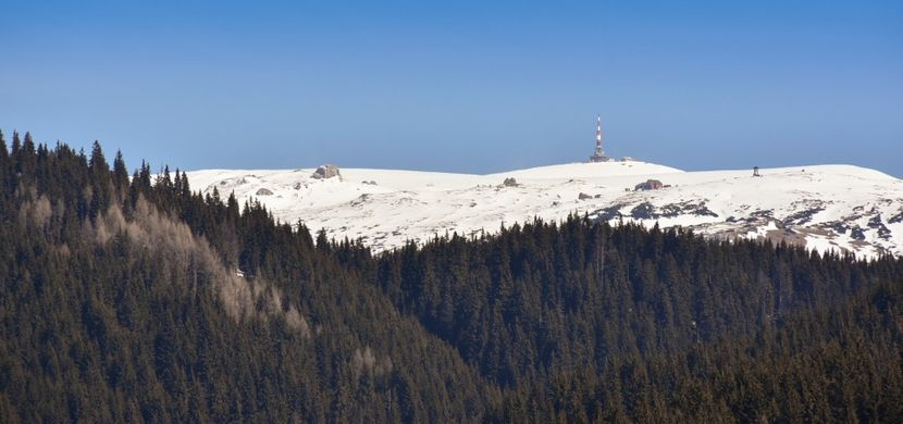 Vf Coștila, Babele, Sfinxul vazut de la Bolboci - 08 - Sinaia - Dichiu - Bolboci - Cheile Tătarului - aprilie 2019