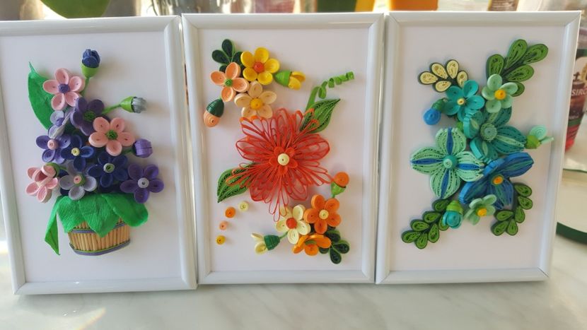  - 5 quilling- tablouri
