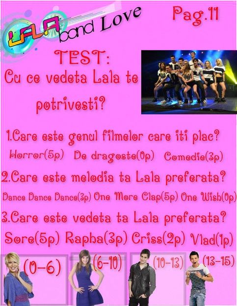 Reviste cu La La Band 12 - Revistele La La Band