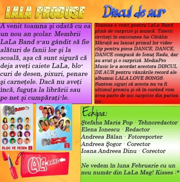 Reviste cu LaLa Band 613 - Revistele La La Band 01