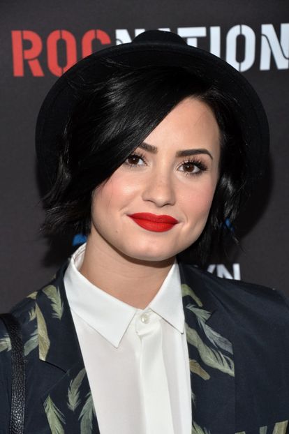  - Demi Lovato la ROC NATION 57TH GRAMMY BRUNCH IN BEVERLY HILLS