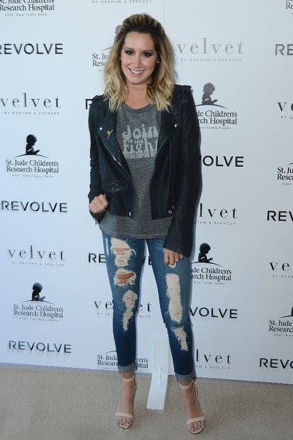  - Ashley Tisdale la Velvet X St Jude Join The Fight charity tee launch