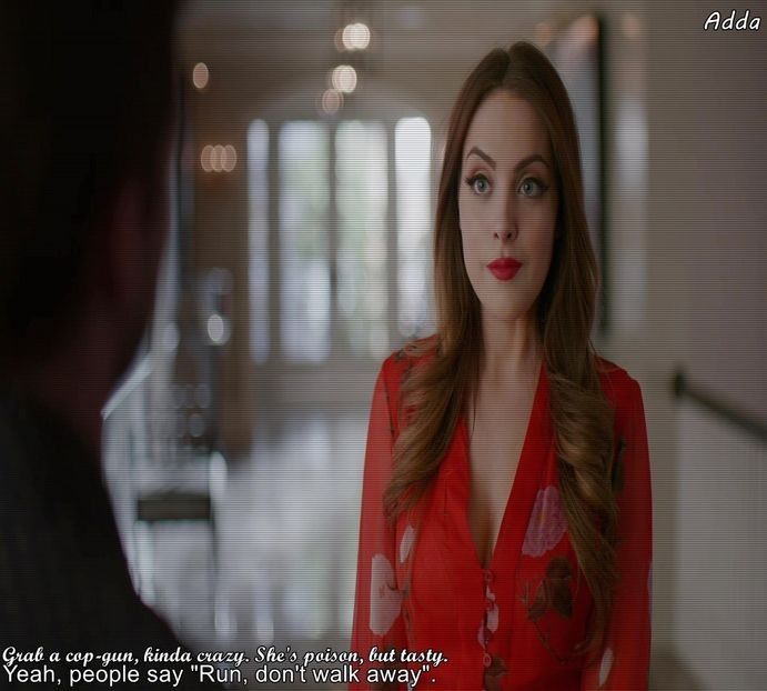 - *îl privește IP pentru câteva secunde, amuzata dar și mulțumită de reacție și surâde, se lipește - SO3xE04 And I find it kinda sad