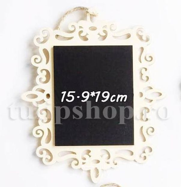 Eticheta tabla de scris dantela (dreptunghi) - Etichete decorative