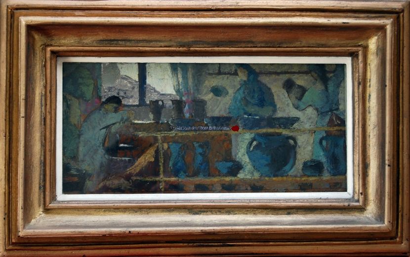 Alexandru Ziffer(1880-1962)-Atelierul de Olărit   501 - Tablouri de vânzare_ _ _